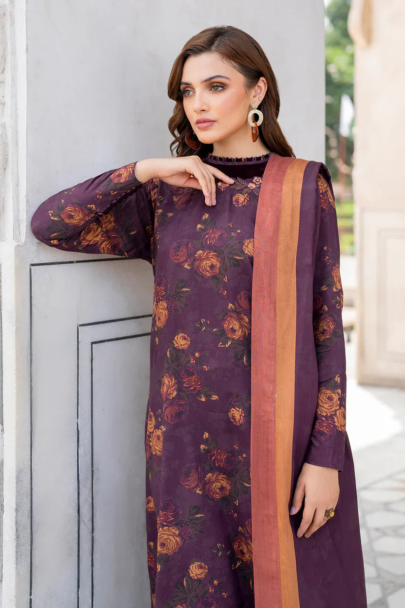 BAROQUE KHADDAR UNSTITCHED PRINTED 3PC