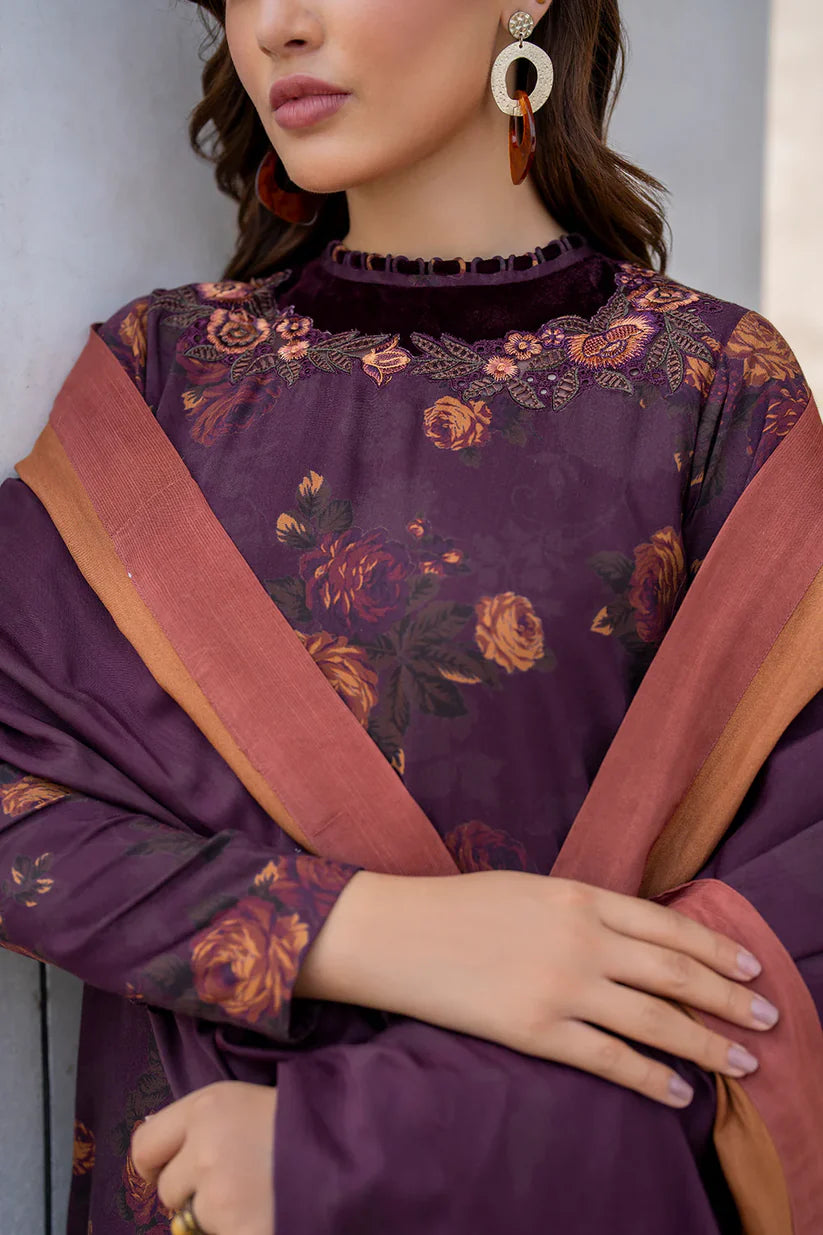 BAROQUE KHADDAR UNSTITCHED PRINTED 3PC