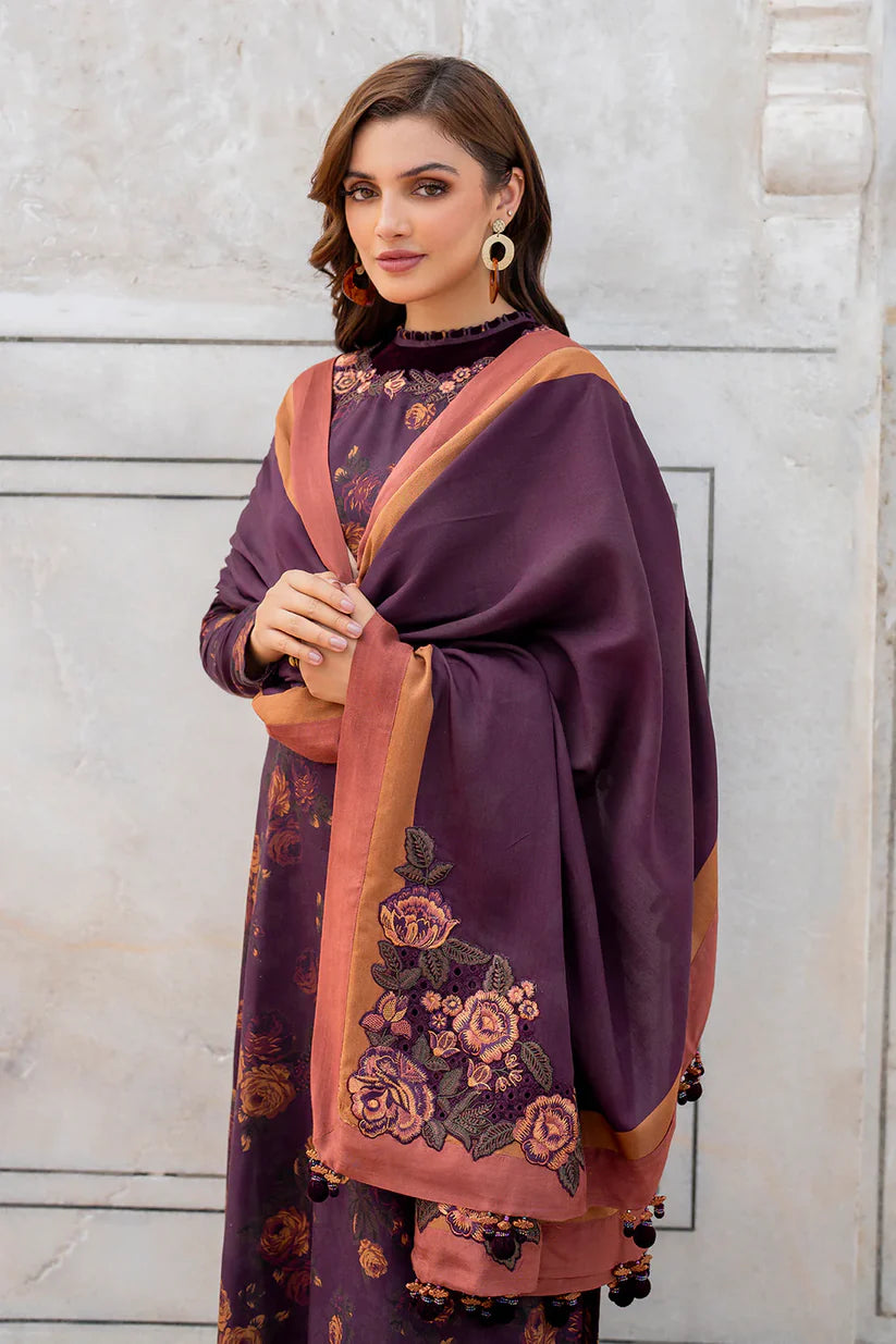BAROQUE KHADDAR UNSTITCHED PRINTED 3PC