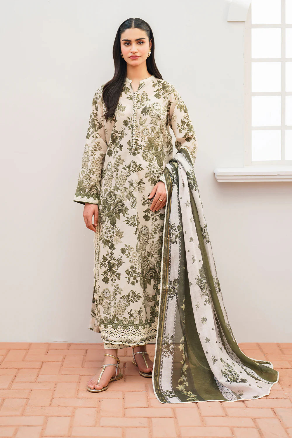 BAROQUE KHADDAR UNSTITCHED PRINTED 3PC