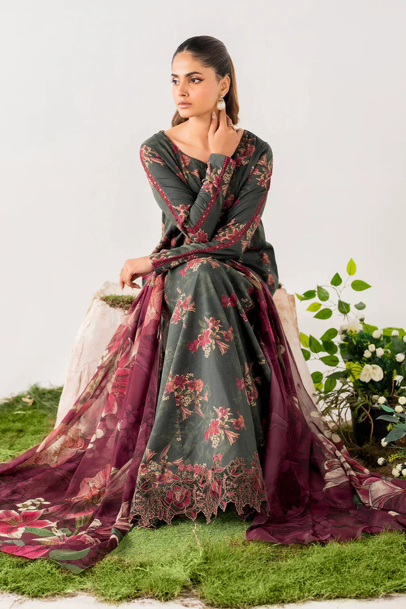 BAROQUE KHADDAR UNSTITCHED PRINTED 3PC