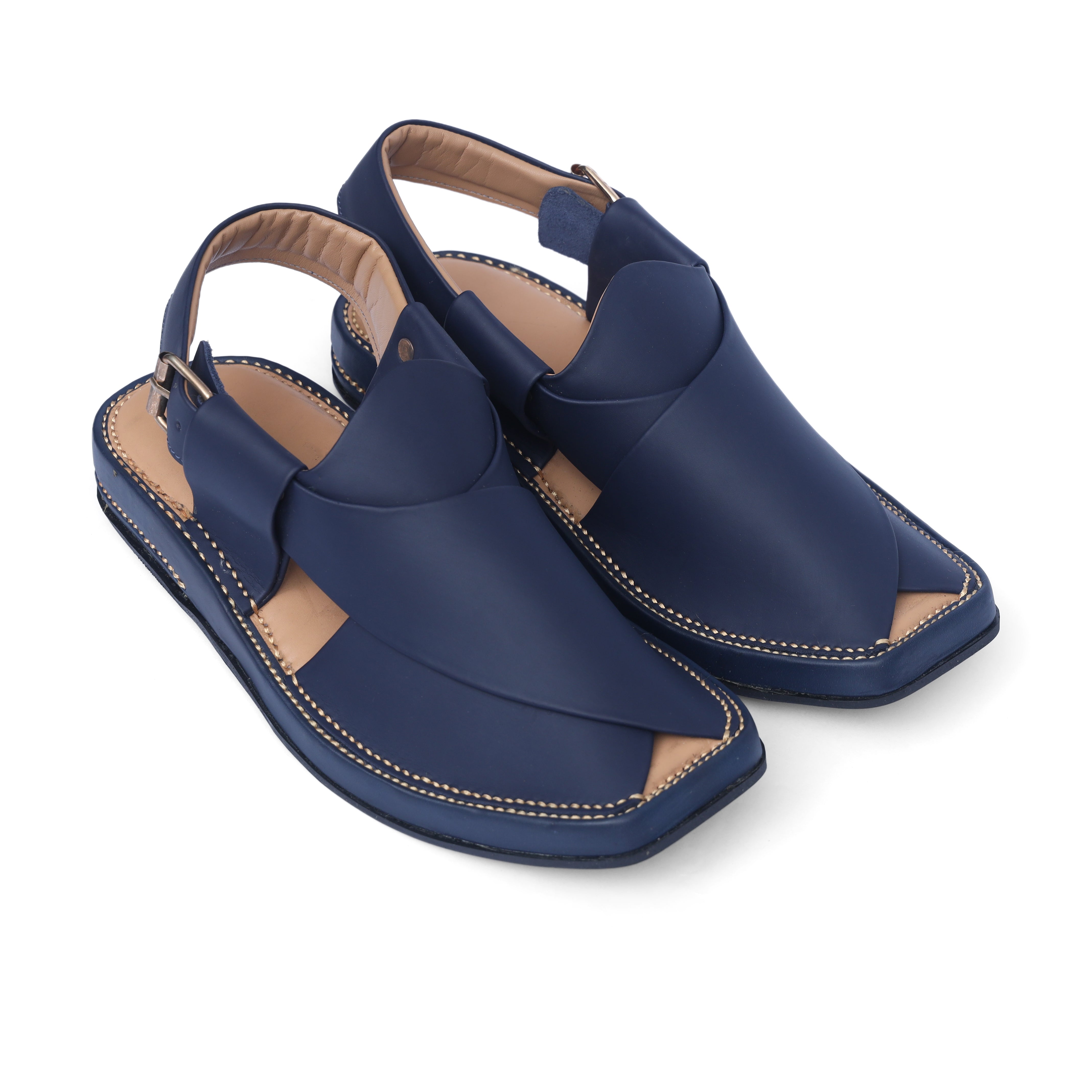 Kaptan Navy Blue Chappal