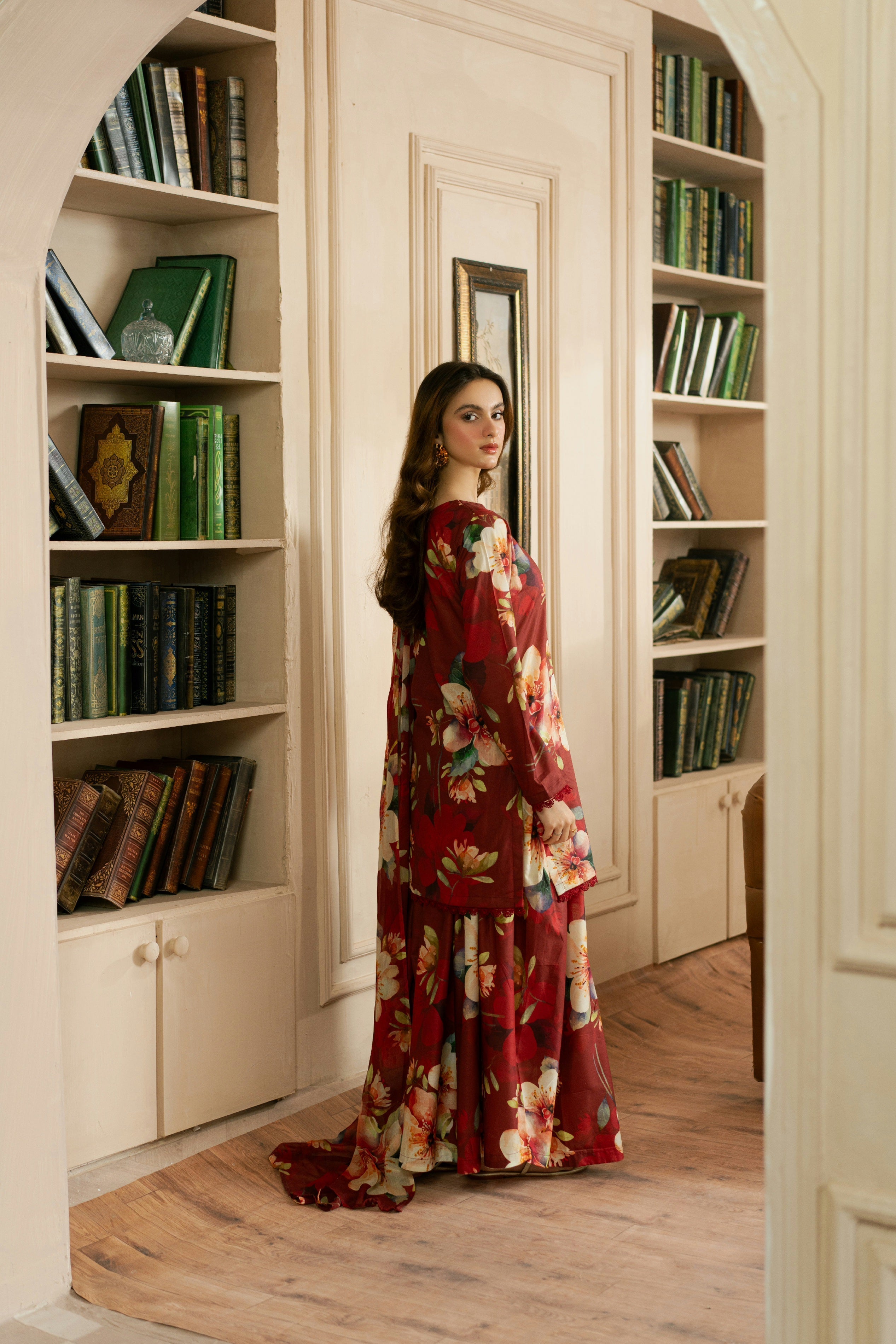 BAROQUE LAWN PRINTED UNSTICH 3PC