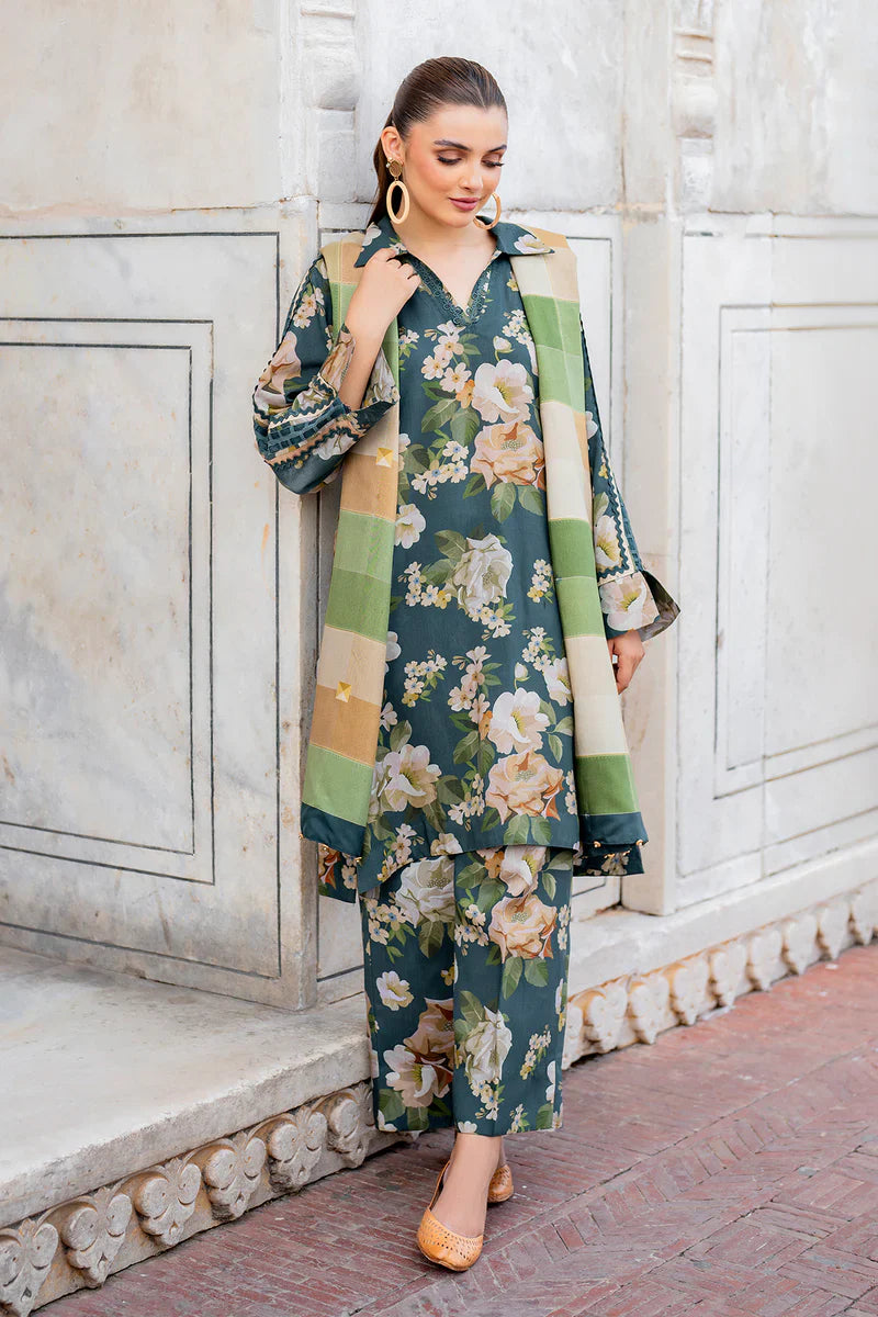 BAROQUE KHADDAR UNSTITCHED PRINTED 3PC