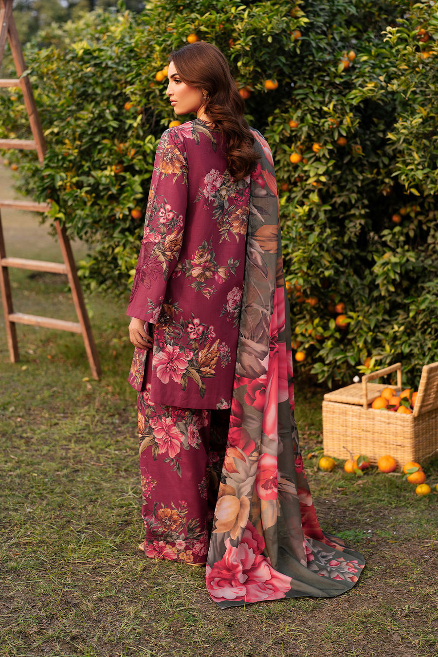 BAROQUE LAWN PRINTED UNSTICH 3PC