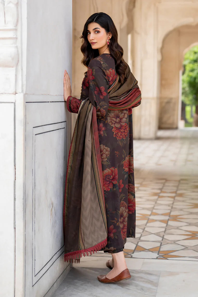 BAROQUE KHADDAR UNSTITCHED PRINTED 3PC