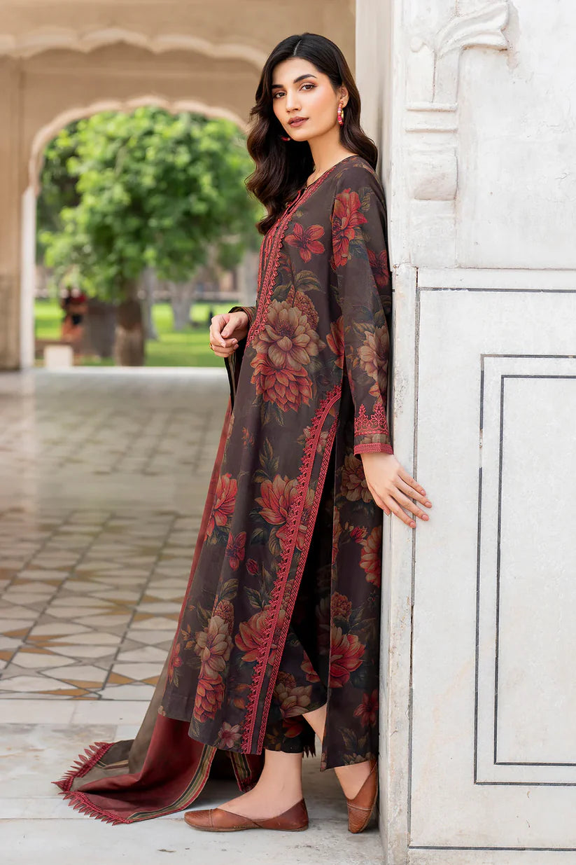 BAROQUE KHADDAR UNSTITCHED PRINTED 3PC