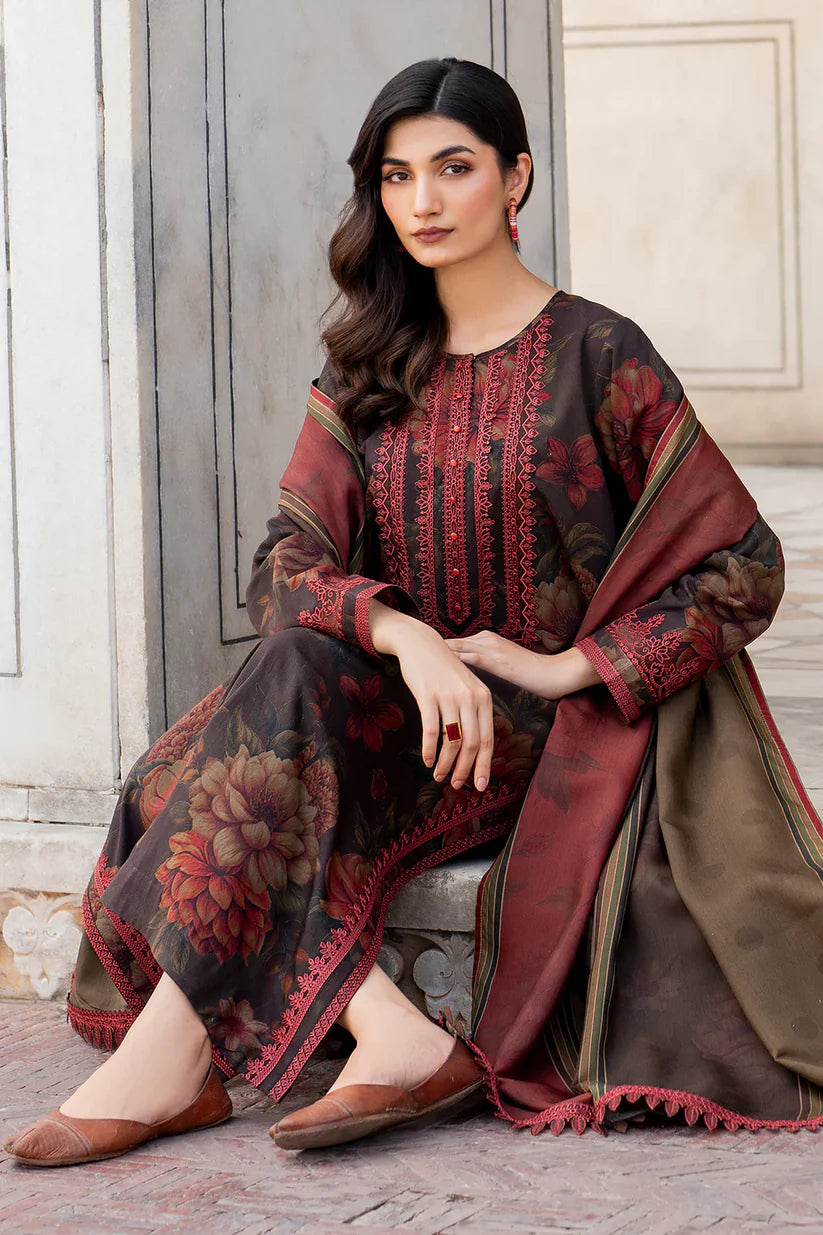 BAROQUE KHADDAR UNSTITCHED PRINTED 3PC