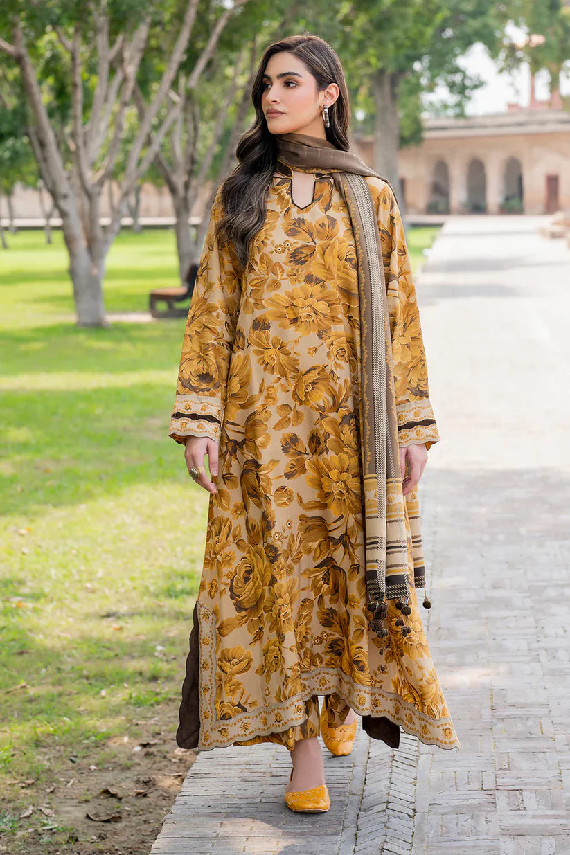 BAROQUE KHADDAR UNSTITCHED PRINTED 3PC