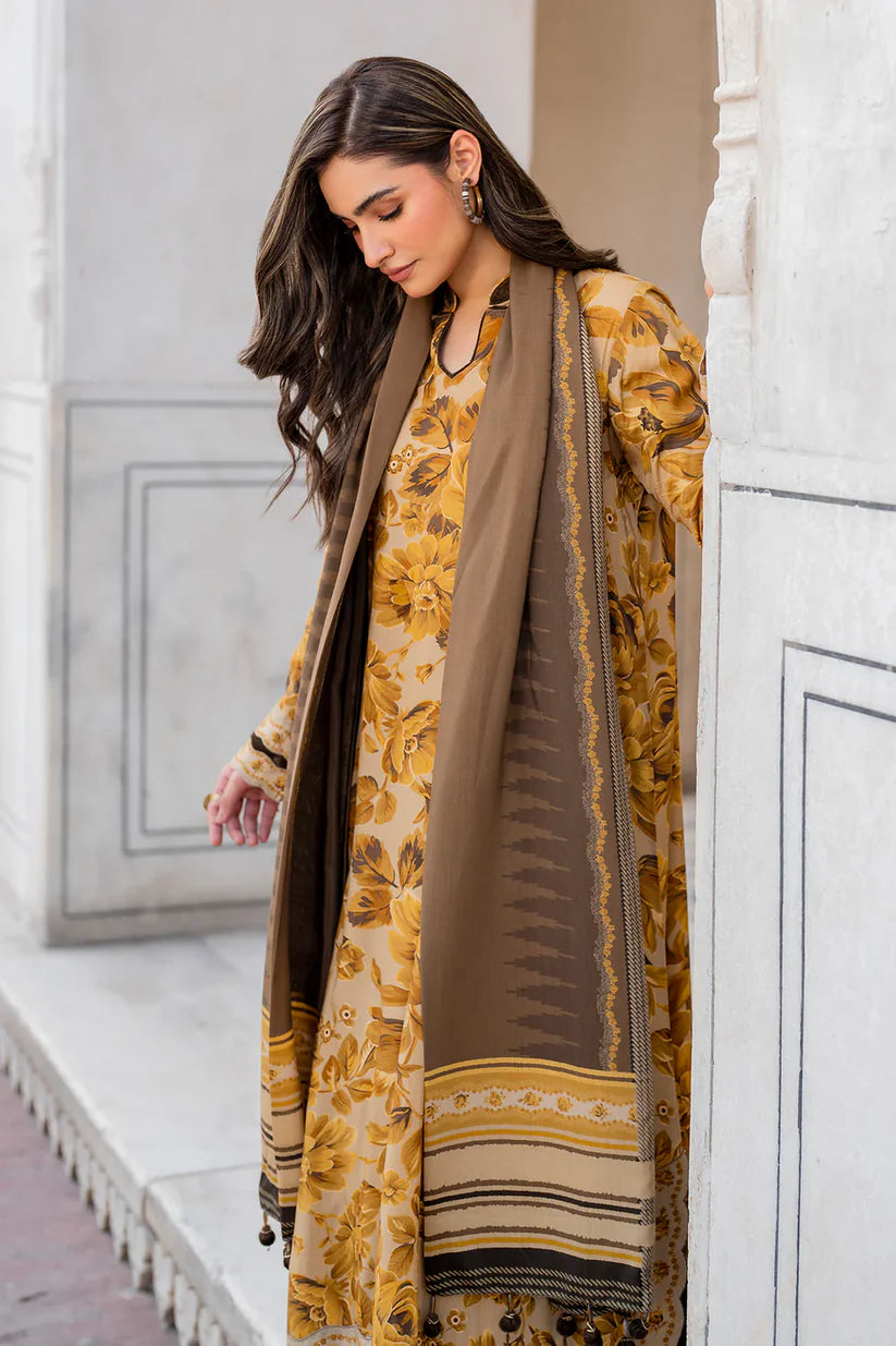 BAROQUE KHADDAR UNSTITCHED PRINTED 3PC