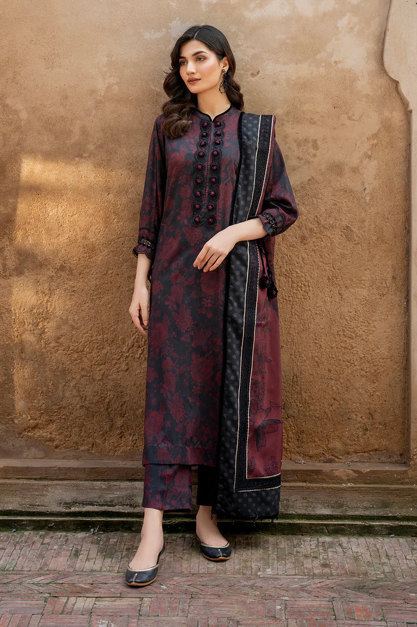 BAROQUE KHADDAR UNSTITCHED PRINTED 3PC