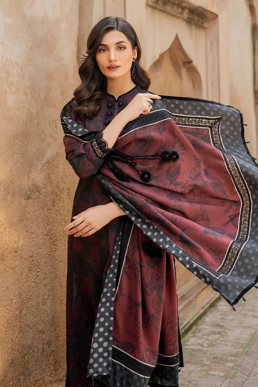 BAROQUE KHADDAR UNSTITCHED PRINTED 3PC