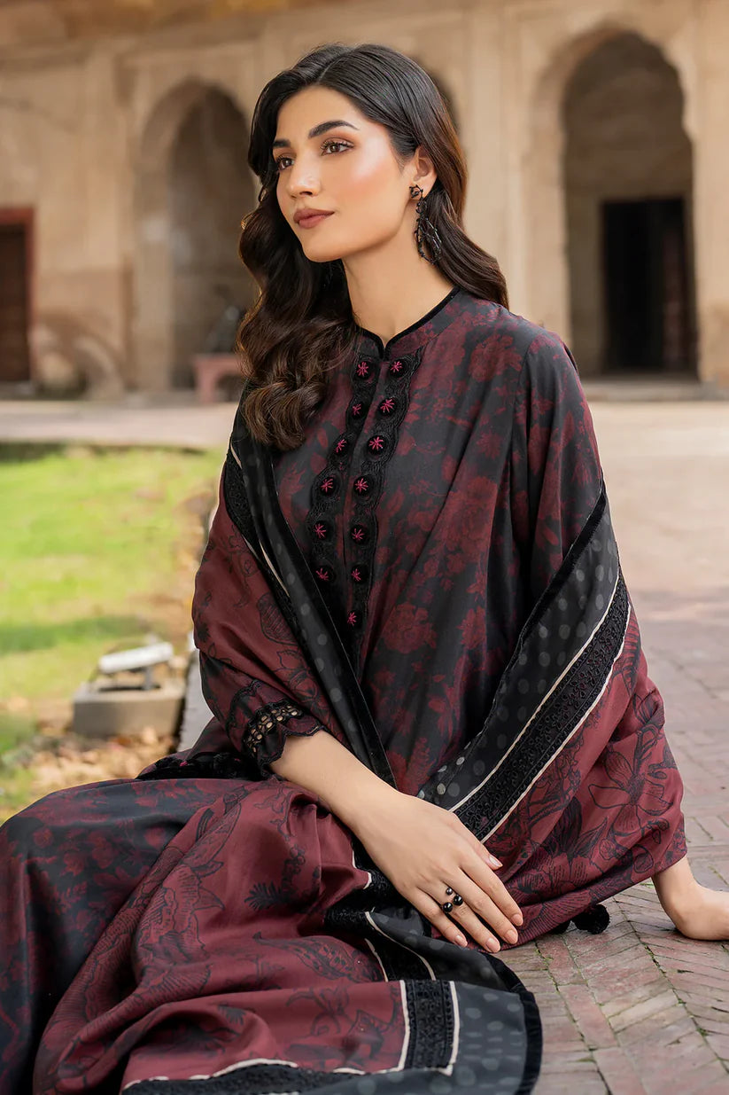 BAROQUE KHADDAR UNSTITCHED PRINTED 3PC