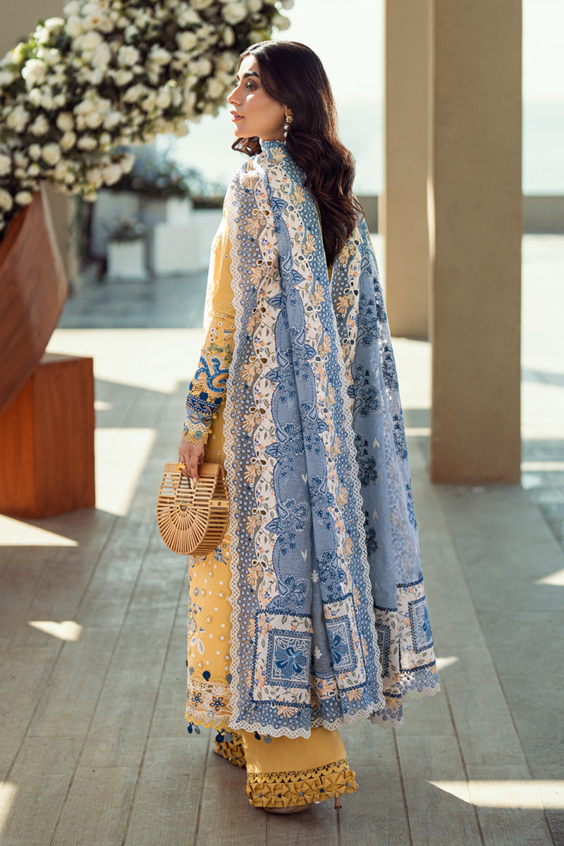 QALAMKAR LAWN UNSTITCHED EMB 3PC