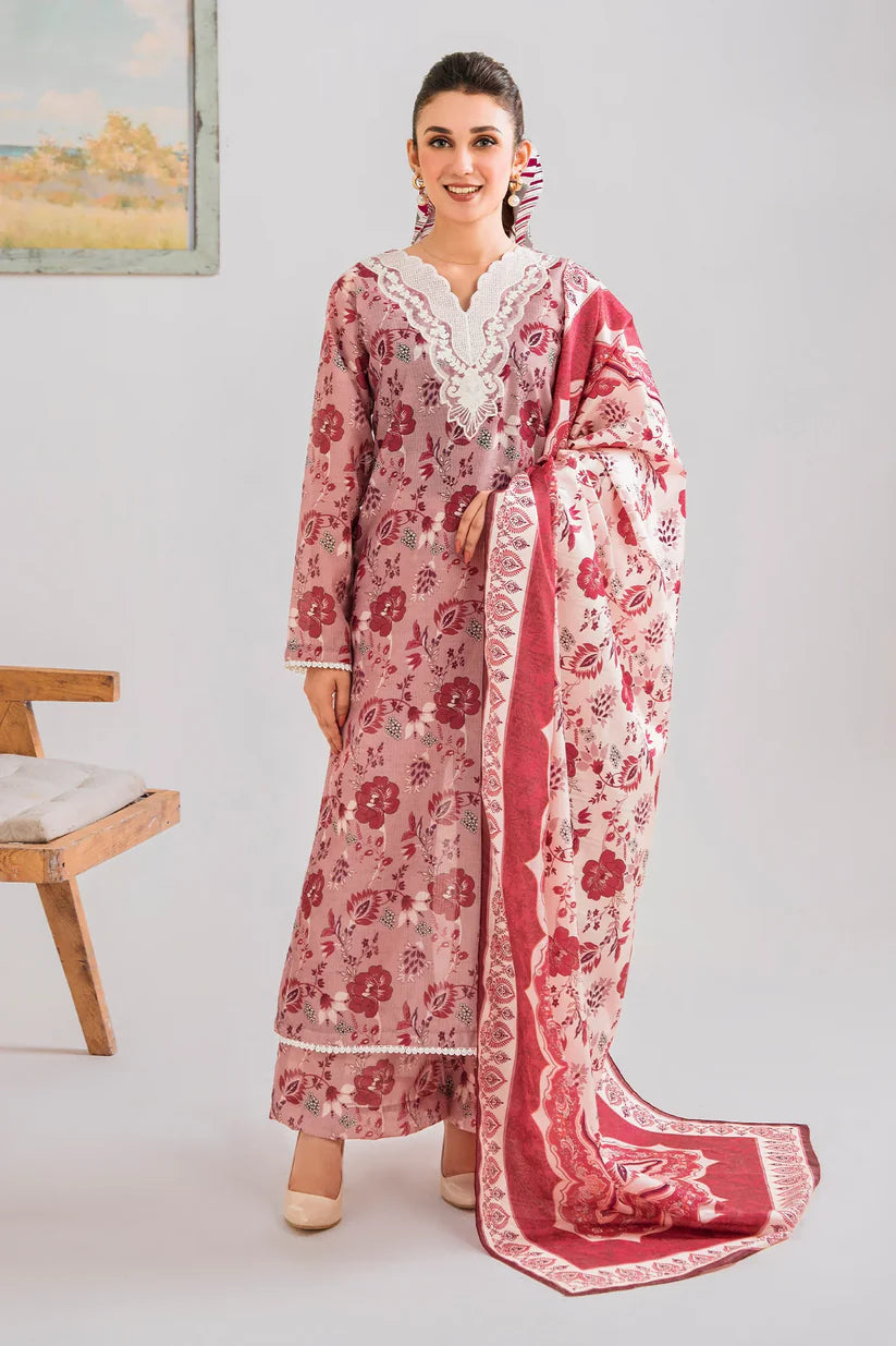 BAROQUE KHADDAR UNSTITCHED PRINTED 3PC