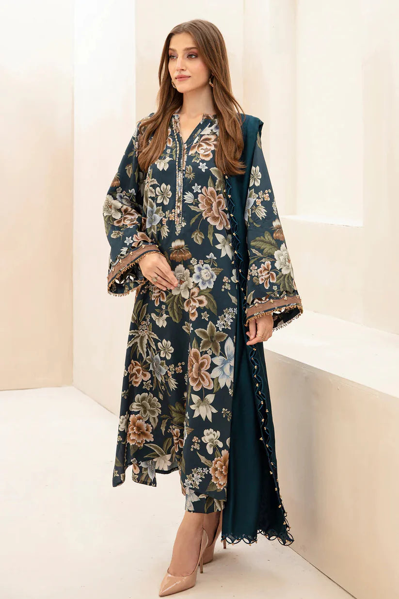 BAROQUE KHADDAR UNSTITCHED PRINTED 3PC