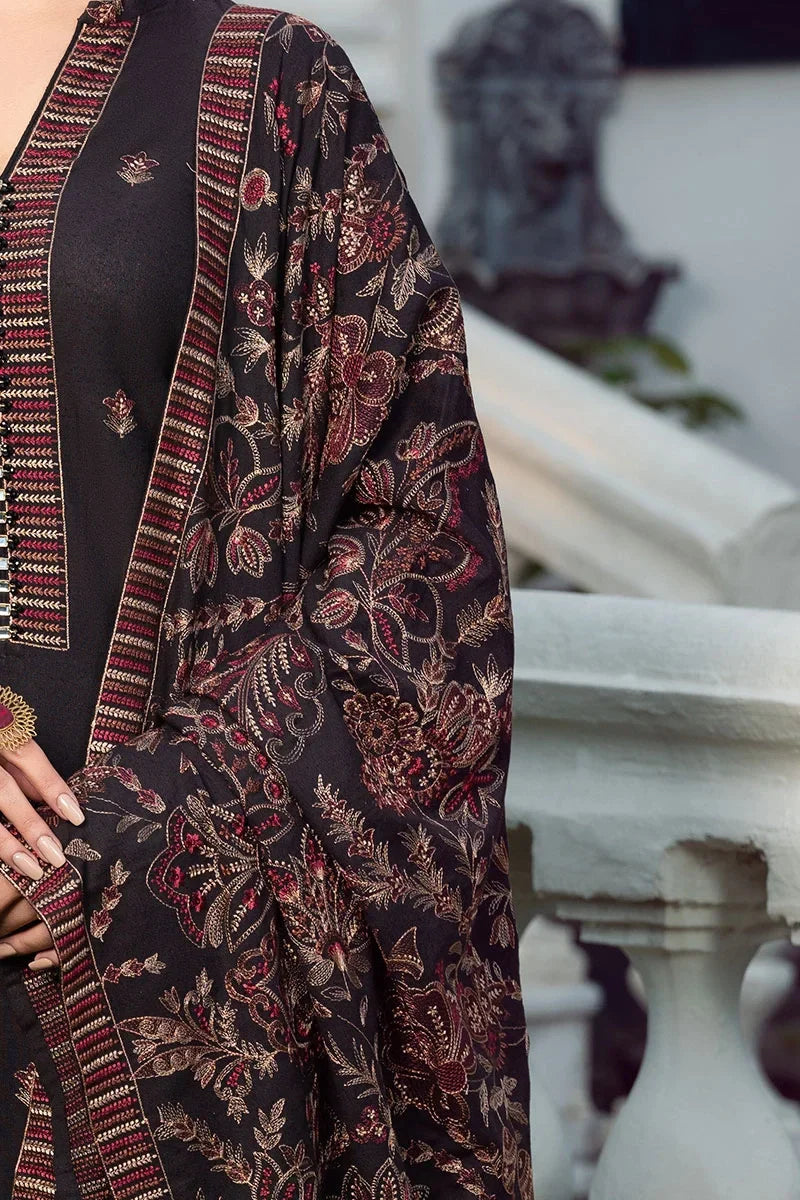 BAREEZE DHANAK UNSTITCHED EMB 3PC