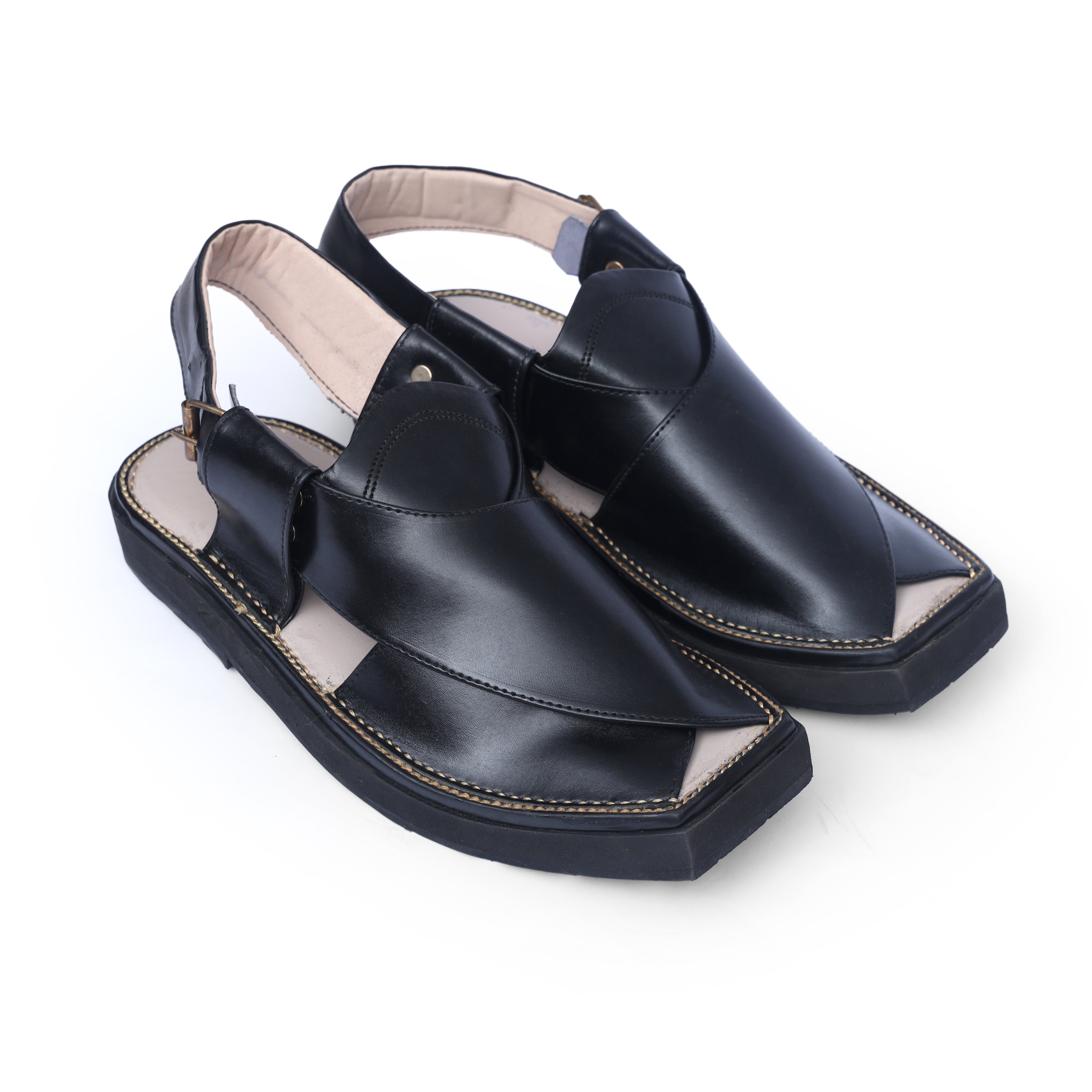 Kaptan Black Chappal