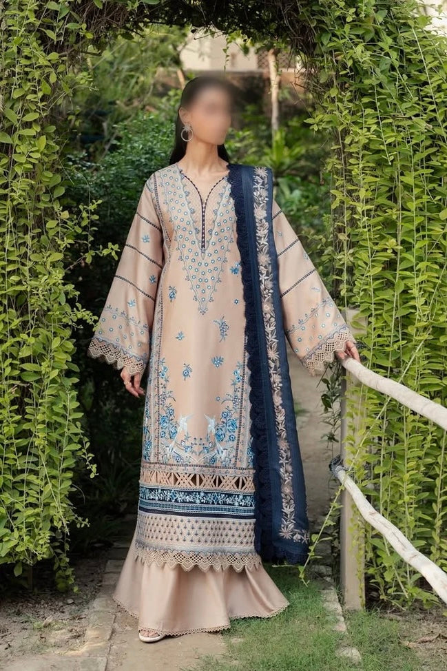 BIN ILYAS KARANDI UNSTITCHED EMB 3PC