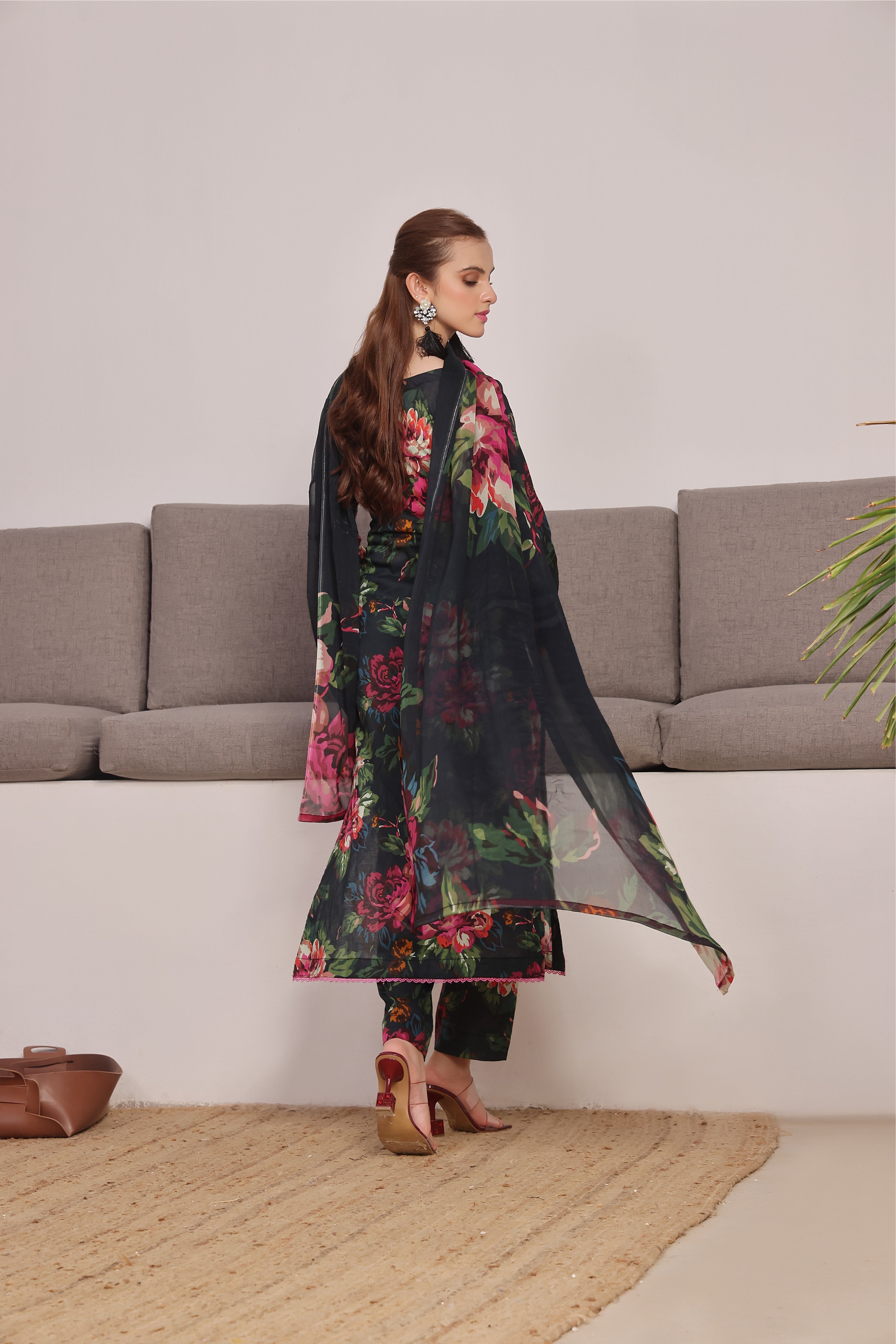 BAROQUE LAWN PRINTED UNSTICH 3PC