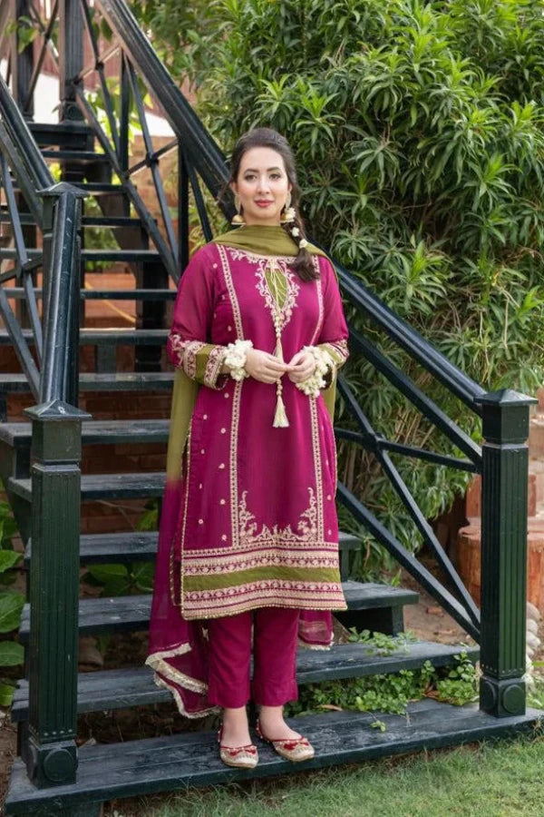 OMAL BY KOMAL (Linen 3Pc)