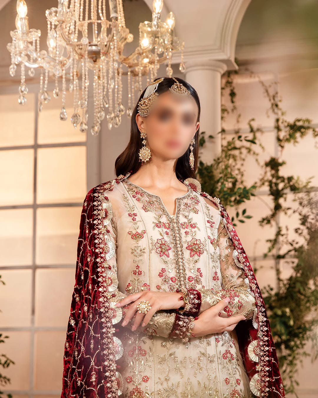 MARIA:B UNSTICHED EMBROIDED 3PC
