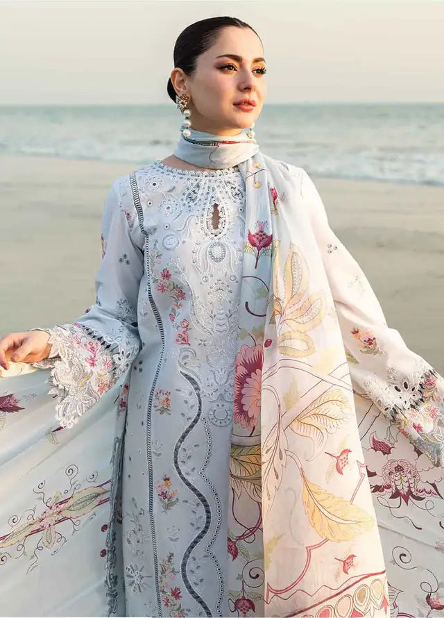 QALAMKAR LAWN UNSTITCHED EMB 3PC