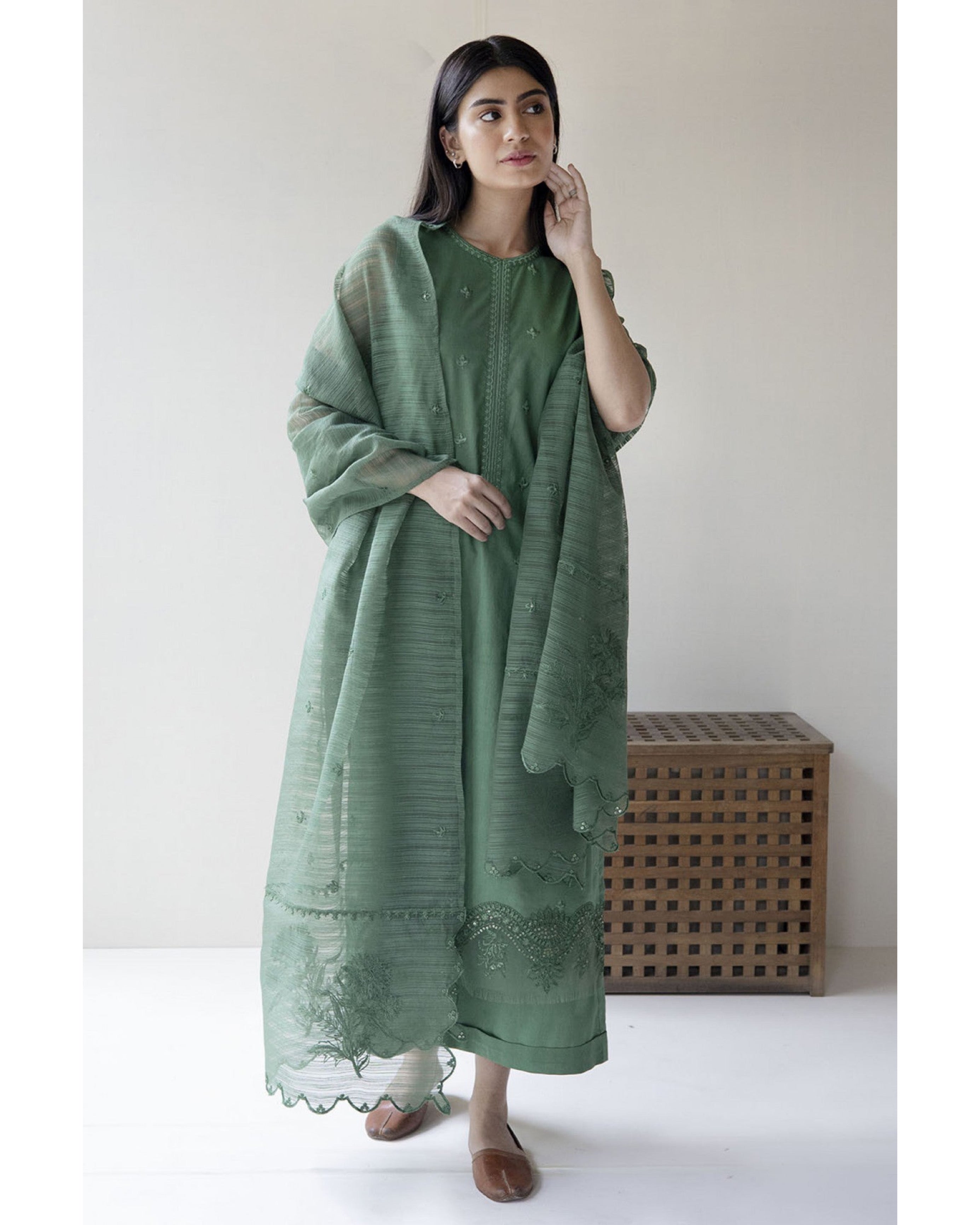 CITY FABRICS LAWN UNSTITCHED EMB 3PC