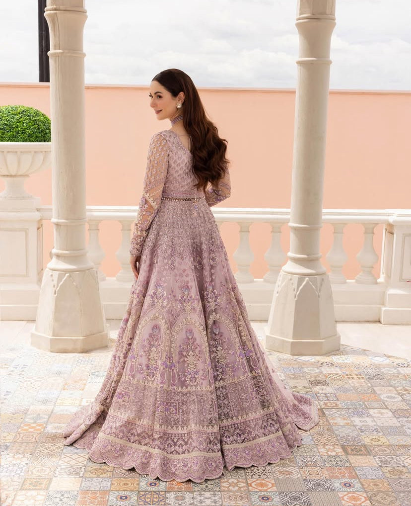 FAIZA SAQLAIN NET UNSTITCHED EMB MAXI
