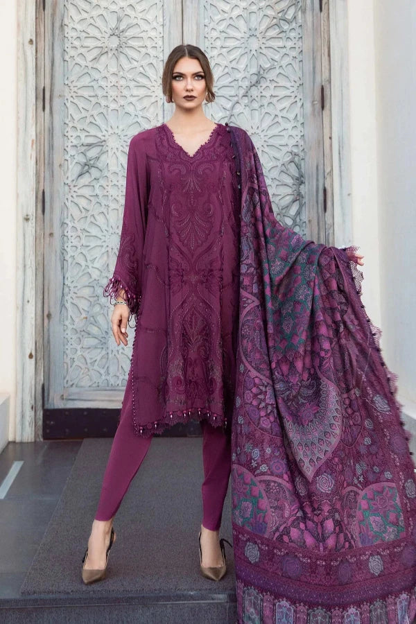 MARIA.B DHANAK UNSTITCHED EMB 3PC