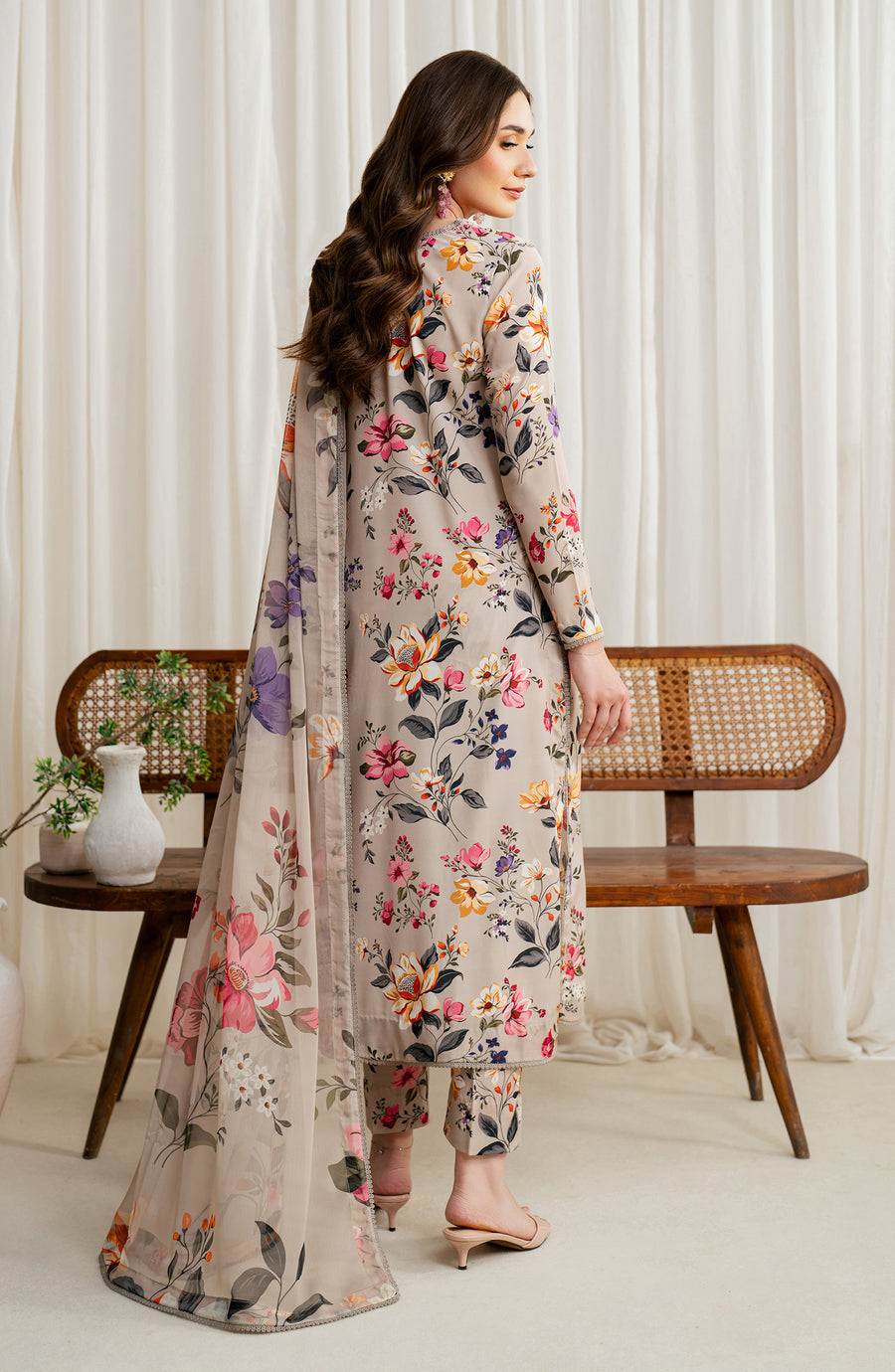 BAROQUE LAWN PRINTED UNSTICH 3PC