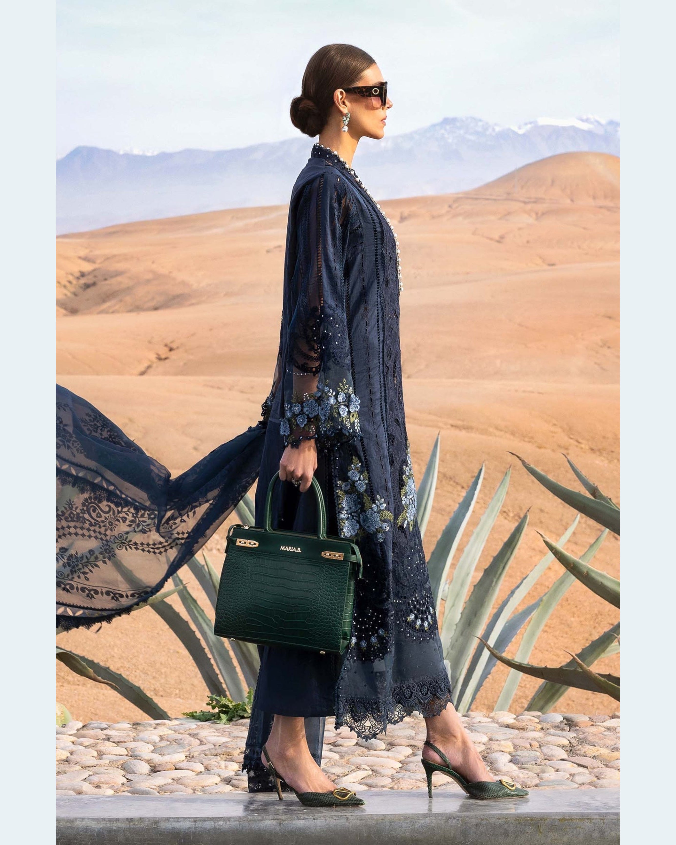 MARIA.B LAWN UNSTITCHED EMB 3PC