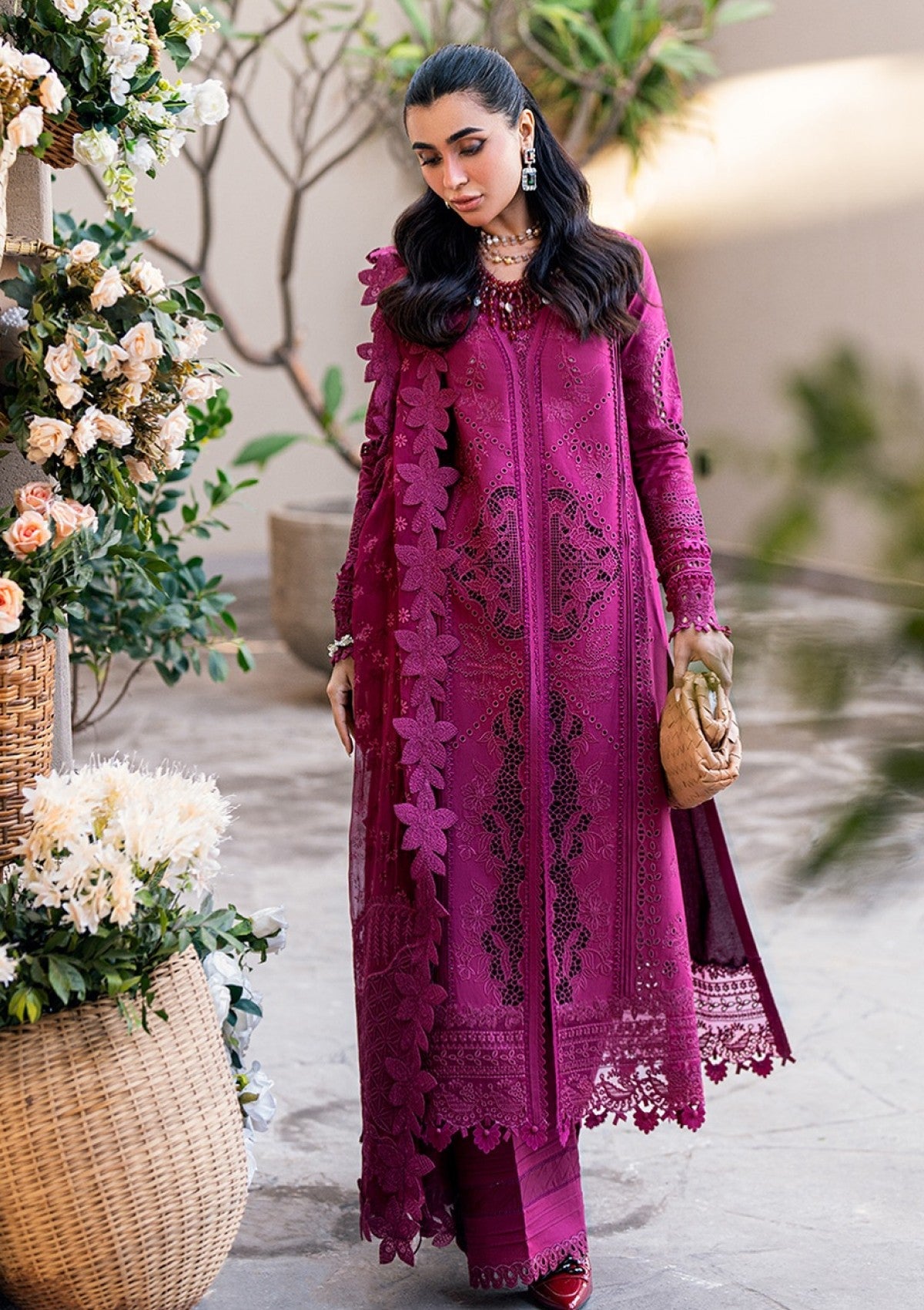 QALAMKAR LAWN UNSTITCHED EMB 3PC
