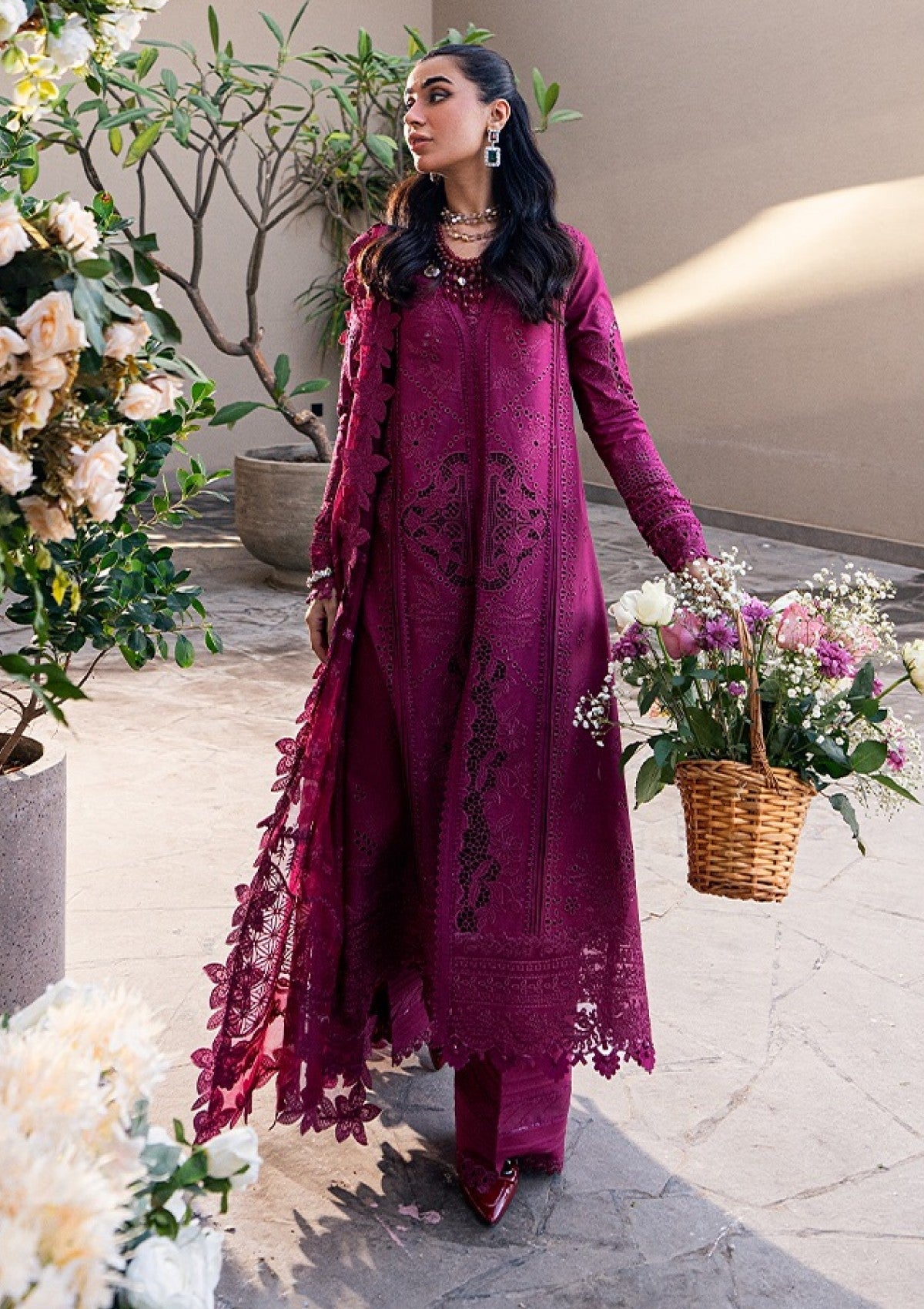 QALAMKAR LAWN UNSTITCHED EMB 3PC