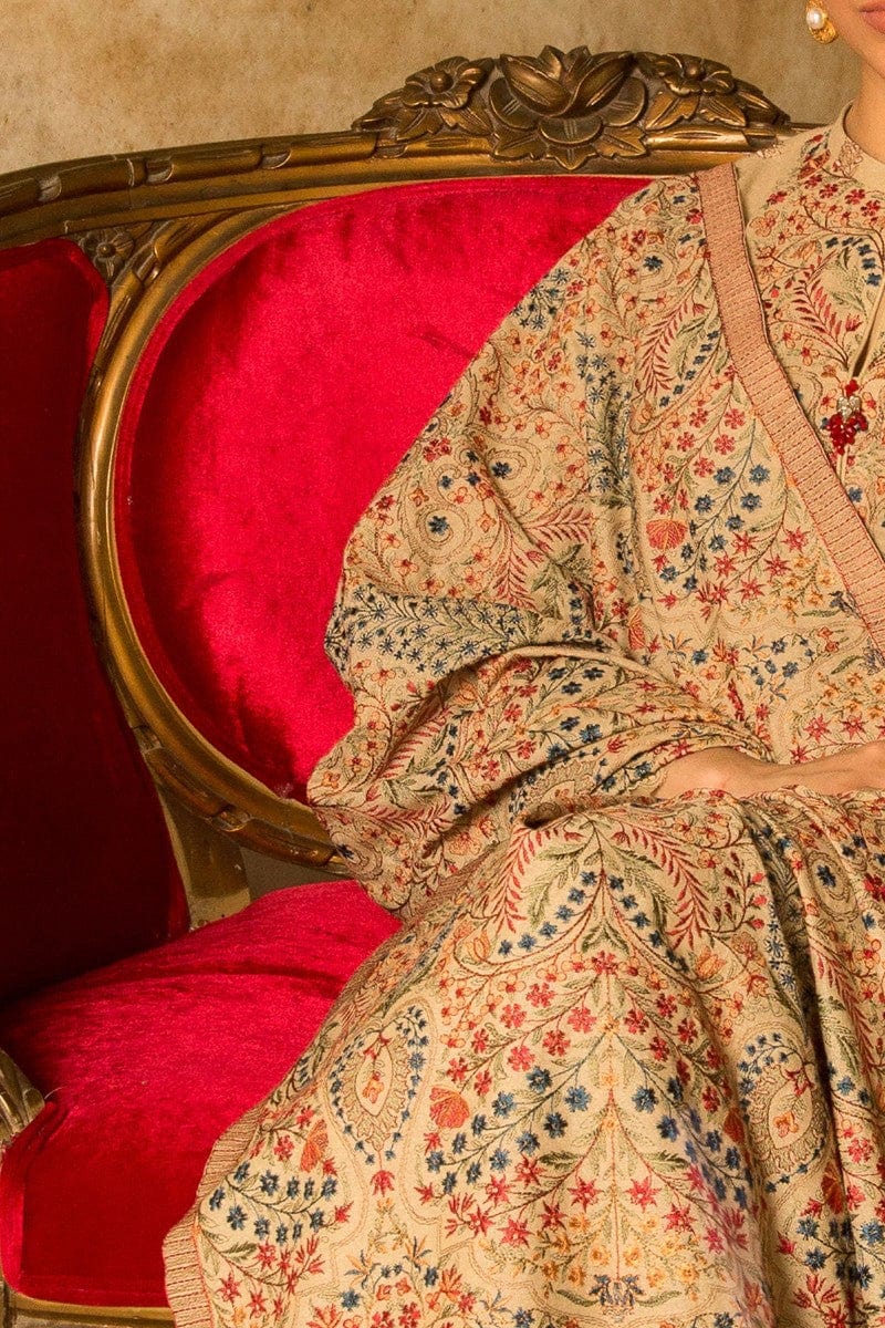 BAREEZE DHANAK UNSTITCHED EMB 3PC