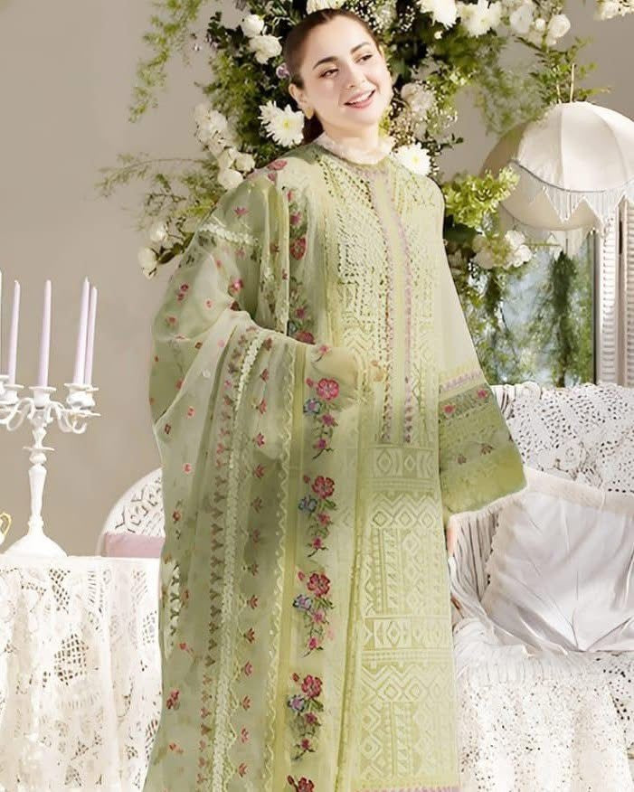SOBIA NAZIR LAWN UNSTITCHED EMB 3PC