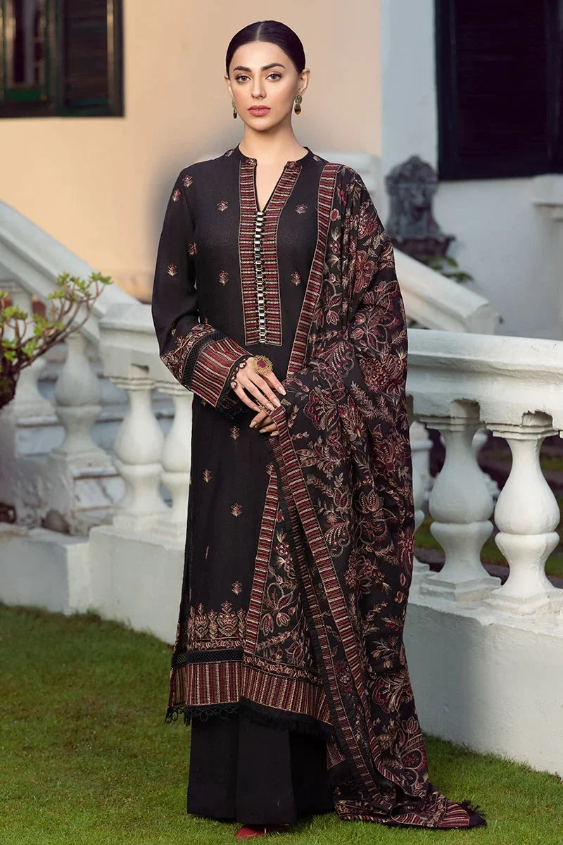 BAREEZE DHANAK UNSTITCHED EMB 3PC